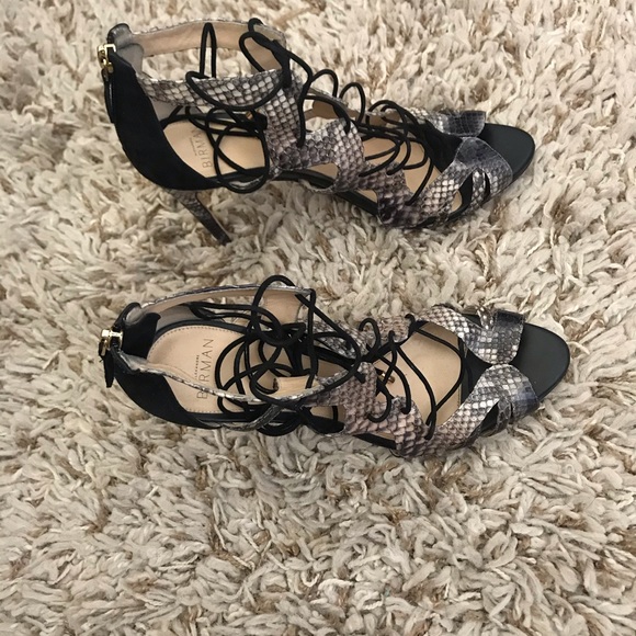 Black snakeskin Alexandre Birman sandals - Picture 3 of 6